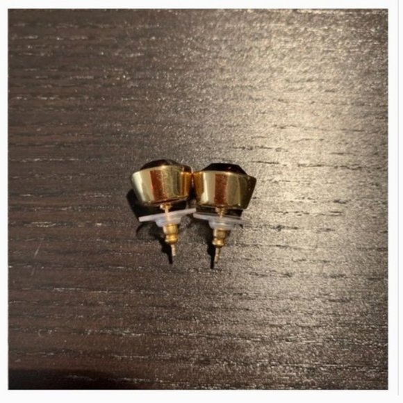 Kate Spade purple Bezel Gumdrop Earrings studs nwt - Picture 5 of 7